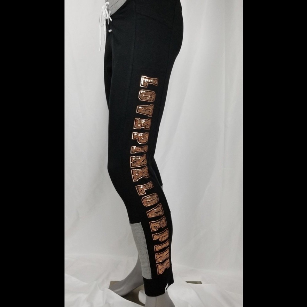 Victoria Secret Rose Gold Love Pink Leggings
